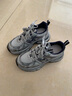意爾康女鞋厚底增高老爹鞋運動(dòng)休閑鞋輕便女單鞋 29456W灰/藍36 曬單實(shí)拍圖