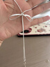多想余蝴蝶結項鏈女款生日禮物女士輕奢小眾高級感首飾毛衣鏈吊墜飾品 銀色蝴蝶結抽拉項鏈 曬單實(shí)拍圖