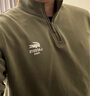 LACOSTE法國鱷魚(yú)男女同款25秋冬新款時(shí)尚半拉鏈套頭衛衣|SH2735 E9F/橄欖色 L 曬單實(shí)拍圖
