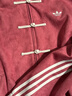 adidas明星同款新年款新中式休閑寬松外套男女秋冬阿迪達斯三葉草 紅色   M 曬單實(shí)拍圖