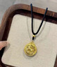 老鳳祥馬上有錢(qián)黃金項鏈女小馬生肖馬足金吊墜馬年本命年禮物送女朋友 金駒羅盤(pán)吊墜 約1.5g【配黑繩+品牌禮盒】 曬單實(shí)拍圖