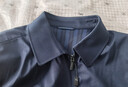 柒牌柒牌男士夾克桑蠶絲春秋季中年爸爸裝商務(wù)休閑行政翻領(lǐng)免燙外套 深藍翻領(lǐng) XL 180/96A 曬單實(shí)拍圖