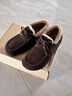 百麗（Belle）焦糖吐司勃肯毛毛牛津鞋女26春新商場(chǎng)款保暖低跟休閑鞋F2Z1DAA6 啡色 36 (230mm) 曬單實(shí)拍圖