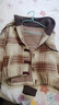 尚靜慵懶風(fēng)撞色格紋連帽短外套25年秋新寬松減齡休閑上衣 曬單實(shí)拍圖