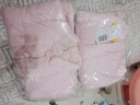 棉谷朵兒童條紋手工棉花棉襖棉褲套裝男女寶寶冬季居家加厚保暖棉衣棉服 粉色條紋 100cm 曬單實(shí)拍圖