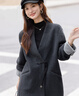 德瑪納【墨染煙濃】冬季國風(fēng)新中式扣袢綿羊毛雙面呢大衣寬松氣質(zhì)女外套 曬單實(shí)拍圖