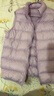 鴨鴨兒童羽絨背心馬甲新短款輕薄上衣男女童秋冬季校服神奇馬夾GM 曬單實(shí)拍圖
