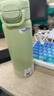 杯具熊成人雙飲保溫杯男女士車(chē)載水杯大容量吸管杯送禮物 盛開(kāi)雙飲保溫杯-初春綠550ml 曬單實(shí)拍圖