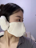 JIOESC保暖口罩女冬季防風(fēng)防寒25新款加絨厚防風(fēng)面罩騎行透氣防凍護耳罩 米色口罩【可拆卸耳暖】 均碼【保暖透氣】 曬單實(shí)拍圖