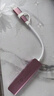 宏碁（acer）Type-C/USB擴展塢USB3.0分線(xiàn)器拓展轉SD/TF讀卡轉接頭適用華為MacBook筆記本電腦轉換器五合一粉色 曬單實(shí)拍圖