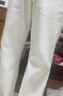 啄木鳥(niǎo)（TUCANO）休閑褲男秋冬季直筒褲子男寬松運動(dòng)褲男士潮百搭長(cháng)褲 白色 2XL 曬單實(shí)拍圖