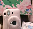 INSTAX富士instax立拍立得 一次成像相機 mini12精美禮盒 櫻花寶貝 含10張fafa花邊相紙 曬單實(shí)拍圖