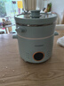 韓國電煮鍋迷你學(xué)生宿舍蒸飯熱飯小型電飯鍋慢燉煮湯煲粥電火鍋可預約保溫 2升 天空藍帶不銹鋼蒸籠2升 曬單實(shí)拍圖