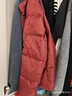 鴨鴨（YAYA）羽絨服女2025冬季新款中老年短款立領(lǐng)保暖氣質(zhì)媽媽裝外套CF 橘色 L (165) 曬單實(shí)拍圖