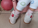 牧童寶寶學(xué)步鞋男童春秋款皮面卡通水果嬰兒鞋軟底女童鞋子 蘋(píng)果紅19 曬單實(shí)拍圖