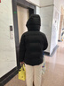 太平鳥(niǎo)女裝羽絨服多格puff女冬裝加厚外套簡(jiǎn)約D 黑色【五格】 S 曬單實(shí)拍圖