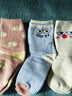浪莎（LangSha）女童襪子秋冬加厚兒童毛圈襪女孩寶寶加絨保暖中筒襪毛巾襪 曬單實(shí)拍圖