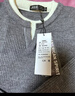 JEEP SPIRIT吉普假兩件毛衣男秋冬季潮流亨利領(lǐng)針織衫男裝 精紡灰 L 曬單實(shí)拍圖