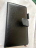 嘉然恒 A6口袋本便攜筆記本本子商務(wù)小號皮面筆記本子加厚搭扣記事本隨手記會(huì )議記錄本可定制 黑色 曬單實(shí)拍圖