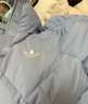 阿迪達斯（adidas）官方三葉草 羽絨服女裝 25冬季新款蝴蝶結菱格時(shí)尚保暖短款面包服 KC2612 粉藍 S 曬單實(shí)拍圖