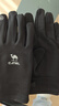 駱駝保暖手套2025新款冬季男運動(dòng)防滑防寒加絨騎行開(kāi)車(chē)可觸屏手套 幻影黑-575CP23072 L碼 曬單實(shí)拍圖
