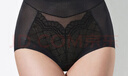 曼妮芬高腰收腹低角褲女性感蕾絲包臀內褲底褲女士短褲 曬單實(shí)拍圖