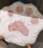 汽車(chē)坐墊冬季毛絨高級感可愛(ài)貓爪兔毛絨車(chē)墊ins風(fēng)新款保暖座墊 白色+粉色萌萌貓爪 主副雙座兩片裝 曬單實(shí)拍圖