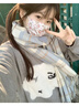 啄木鳥(niǎo)（TUCANO）情侶格子圍巾男女秋冬季2025新款韓系感百搭學(xué)生保暖時(shí)尚圍脖禮物 初戀藍 曬單實(shí)拍圖