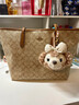 粵馳YUECCY女包2025新款潮牌奢侈品手提單肩老花大容量托特包時(shí)尚真皮購物袋 奶茶色大號 曬單實(shí)拍圖