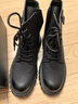 XO馬丁靴男2025秋冬靴子男士高幫英倫男靴厚底鞋子男工裝靴黑色43 曬單實(shí)拍圖