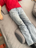 Kaooseen腰椎間盤(pán)突出睡覺(jué)專(zhuān)用腰枕腳枕墊腿枕抬高護腰多功能護腰靠墊 【腰腿套裝】冰絲-深灰色 曬單實(shí)拍圖