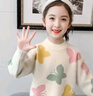 女童毛衣套頭2025加絨秋冬裝新款兒童裝打底衫洋氣大童加厚線(xiàn)衣 白色【D033貂絨蝴蝶】 150 曬單實(shí)拍圖