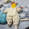 戴維貝拉秋冬裝新生兒連體衣女寶寶嬰幼兒小月齡外出衣服 曬單實(shí)拍圖