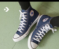 匡威（Converse）CONVERSE匡威 All Star男女經(jīng)典美拉德高幫帆布鞋圣誕紅色101013 102307/海軍藍 39 曬單實(shí)拍圖