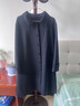 塔馳密司（touchmiss）風(fēng)衣女2025秋季新款小個(gè)子氣質(zhì)方領(lǐng)垂感中長(cháng)款直筒外套LSY 藏青色 XL 曬單實(shí)拍圖