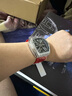 格雅（GEYA）航天聯(lián)名自動(dòng)機械鏤空防水手表男士酒桶腕表國表 送男友 鑲鉆紅款-G78153GWKR 曬單實(shí)拍圖