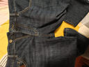 HLA海瀾之家直筒牛仔褲男內里磨毛保暖時(shí)尚褲子男冬新年 曬單實(shí)拍圖