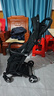 愛(ài)貝麗遛娃神器mini嬰兒推車(chē)可坐可躺口袋推車(chē)折疊傘車(chē)旅行便攜手推車(chē) 小不點(diǎn)6S Pro 黛黑色（升級單手收車(chē)） 曬單實(shí)拍圖