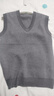 恒源祥秋冬100羊毛男士V領(lǐng)背心針織衫百搭休閑坎肩加絨加厚寬松針織衫 中灰【羊毛背心】 M 170/88A 建議125-135斤 曬單實(shí)拍圖