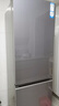 海爾（Haier）冰箱410升家用二門(mén)雙開(kāi)門(mén)零距離自由嵌入全空間保鮮一級雙變頻BCD-410WLHC214GXU1(灰)以舊換新 曬單實(shí)拍圖