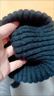 水云淼毛線(xiàn)針織發(fā)帶2025新款秋冬護額頭抹額腦門(mén)防風(fēng)頭套女保暖月子頭巾 黑色 曬單實(shí)拍圖