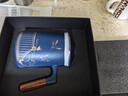 上新了文創(chuàng  )  故宮泡茶杯 陶瓷茶水分離杯送爸爸生日禮物送長(cháng)輩祥瑞380ml藍色 曬單實(shí)拍圖