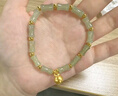 中國黃金（CHINA GOLD）平安果黃金手鏈女足金和田玉手串元旦跨新年禮物送女友老婆生日 【京速達】足金小蘋(píng)果手串-和田玉 曬單實(shí)拍圖