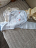 童泰新生兒半背衣嬰兒衣服純棉四季0-3月寶寶上衣滿(mǎn)月服2件裝 藍色 52 曬單實(shí)拍圖