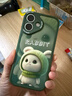 世詠（SHIYONG）適用蘋(píng)果16手機殼 iphone16保護套鏡頭全包防摔超薄簡(jiǎn)約創(chuàng  )意網(wǎng)紅皮紋軟殼男女款 暗夜綠 曬單實(shí)拍圖