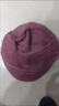 QUEEN TRIP中老年帽子女冬天毛線(xiàn)帽奶奶媽媽帽護耳保暖老太太防兔毛針織帽 香芋紫 曬單實(shí)拍圖