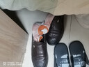 稻草人商務(wù)休閑鞋男士皮鞋男正裝鞋懶人套腳豆豆鞋 棕色 39 曬單實(shí)拍圖