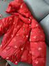巴拉巴拉童裝兒童羽絨服女童2025新款春裝紅色拜年服甜美外套大童新年衣服 曬單實(shí)拍圖