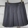 詩(shī)凡黎（‘S EIFINI）同款半身裙夏新款jk裙子學(xué)院風(fēng)短裙黑色a字百褶裙 中灰 M 曬單實(shí)拍圖