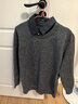 杉杉（FIRS）新年480g秋冬季保暖綿羊毛加厚假兩件襯衫領(lǐng)內搭寬松舒適長(cháng)袖毛衣 蕾絲灰 M 170/88A 曬單實(shí)拍圖